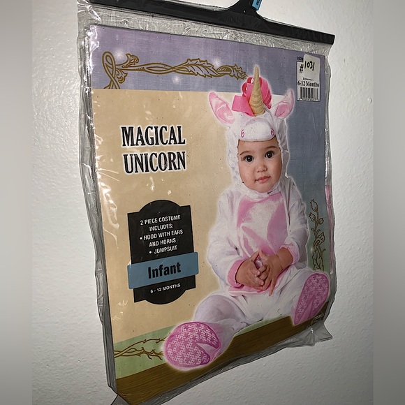 MAGICAL UNICORN BABY HALLOWEEN COSTUME - Picture 2 of 3